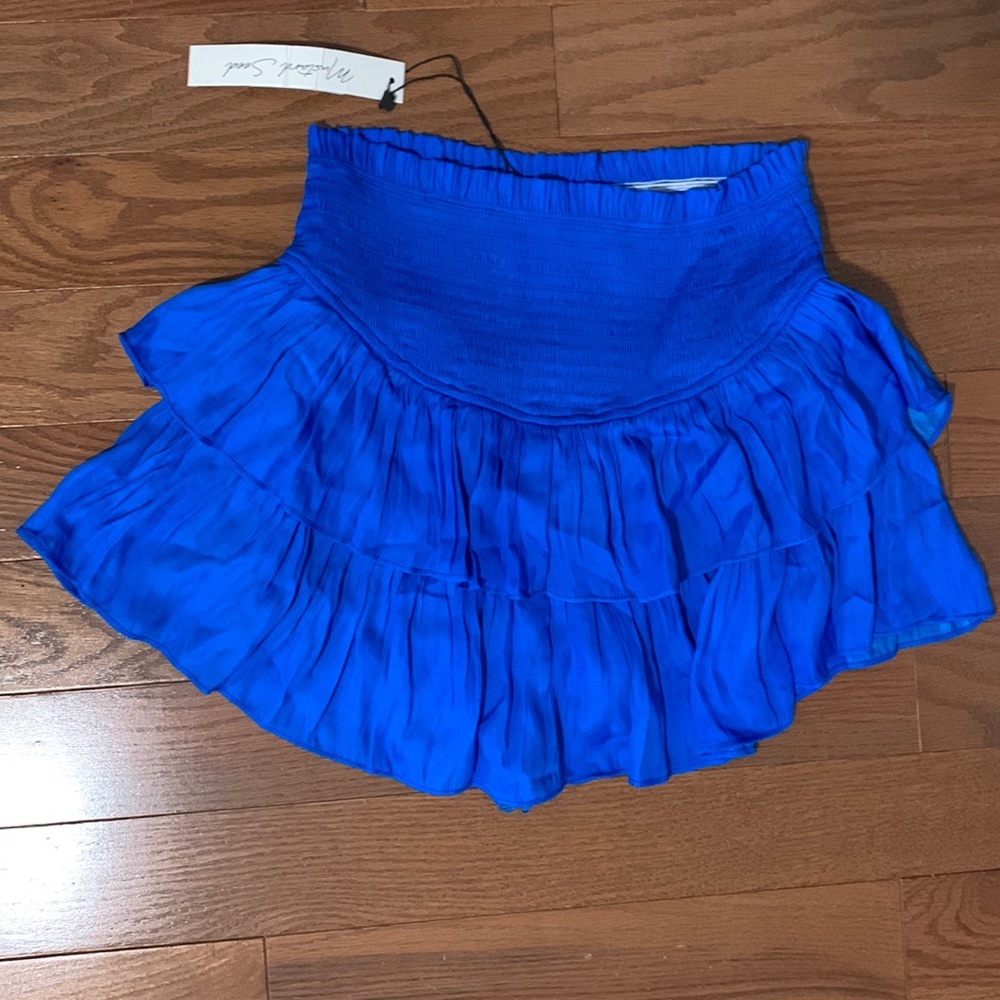 Ruffle Mini Skirt With Built-in Shorts
